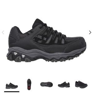 Skechers Steel Toe Cankton ST Work Relaxed Fit Sneakers - Men’s 9 w/ Insoles